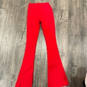 Splits59 Red Raquel High Waist Flares